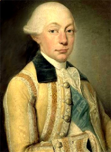 Louis Franois II Joseph de Bourbon-Conti en habit de chasse - par Louis Petit  1774 - muse Cond  Chantilly